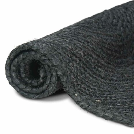 Vloerkleed Donkergrijs 60 x 200 cm Jute 3