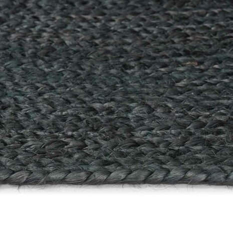 Vloerkleed Donkergrijs 60 x 200 cm Jute 4