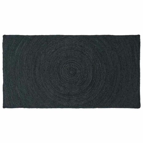 Vloerkleed Donkergrijs 80 x 150 cm Jute 1