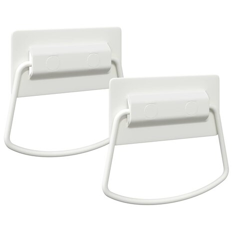 Kast Handvatten 2 pcs Wit 85 x 45 mm Metaal 2