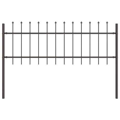 Tuinhek Grijs 1,7 x 0,6 m Poedercoating staal 2