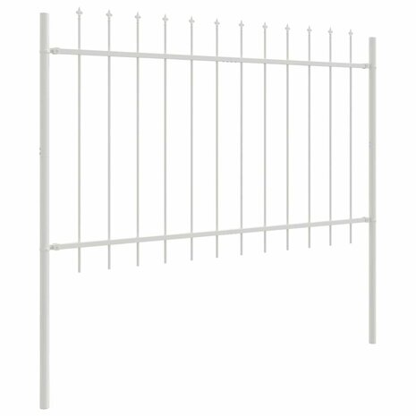 Tuinhek Wit 1,7 x 1,2 m Poedercoating staal 4