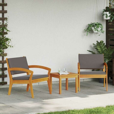 Bistroset 3 pcs Bruin 59,5 x 70,5 x 72,5 cm Polyester 1