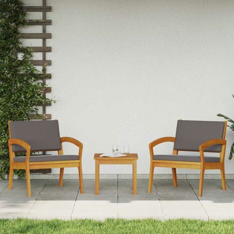 Bistroset 3 pcs Bruin 59,5 x 70,5 x 72,5 cm Polyester 4