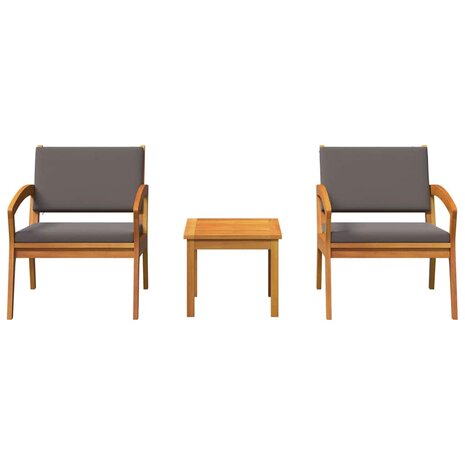 Bistroset 3 pcs Bruin 59,5 x 70,5 x 72,5 cm Polyester 7