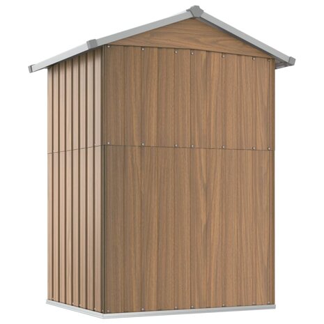 Tuinhuis Bruin 126x97,5x177 cm Gegalvaniseerd Staal 6