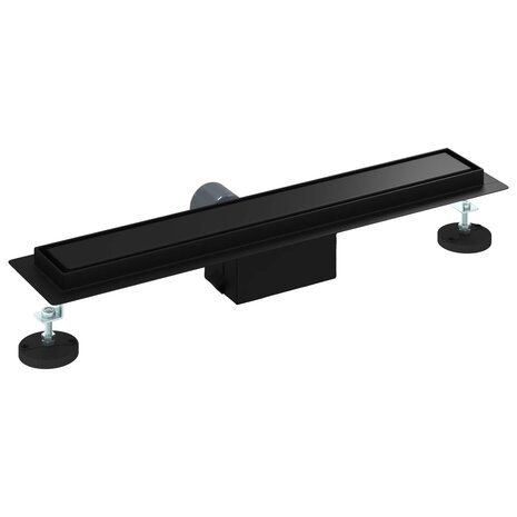 2 in 1 Doucheafvoer Zwart 50 cm Roestvrij staal 304 6