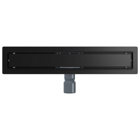 2 in 1 Doucheafvoer Zwart 50 cm Roestvrij staal 304 7