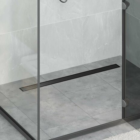 Doucheafvoer 2-in-1 met 360&deg; Sifon Zwart 90 cm 1