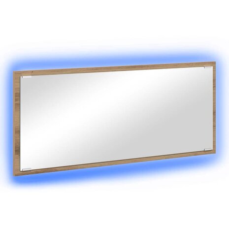 Spiegel met spiegel Artisan Eiken 90 x 8,5 x 37 cm Bewerkt hout 2