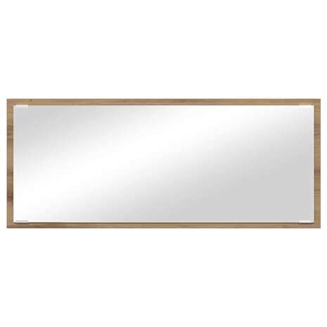 Spiegel met spiegel Artisan Eiken 90 x 8,5 x 37 cm Bewerkt hout 5