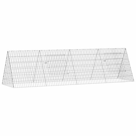 Kippenhok Zilver 215 x 55 x 55 cm Gegalvaniseerd staal 2