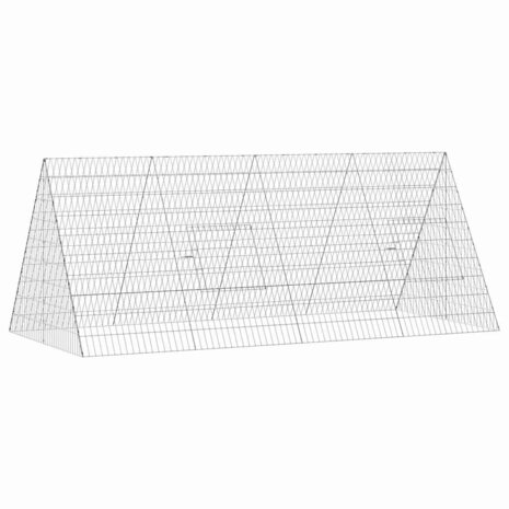 Kippenhok Zilver 215 x 100 x 85 cm Gegalvaniseerd staal 2