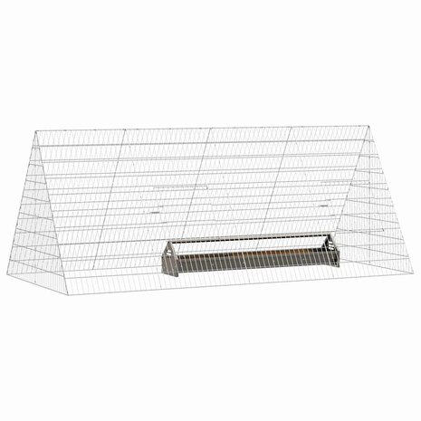 Kippenhok Zilver 215 x 100 x 85 cm Gegalvaniseerd staal 3