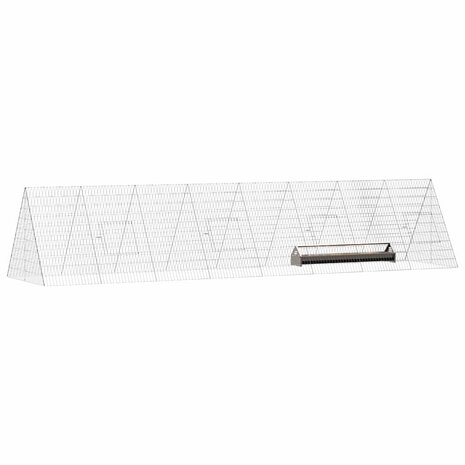 Kippenhok Zilver 430 x 100 x 85 cm Gegalvaniseerd staal 3