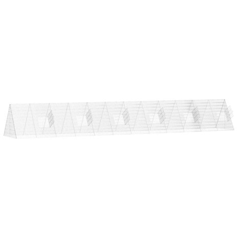 Kippenhok Zilver 650 x 100 x 85 cm Gegalvaniseerd staal 5