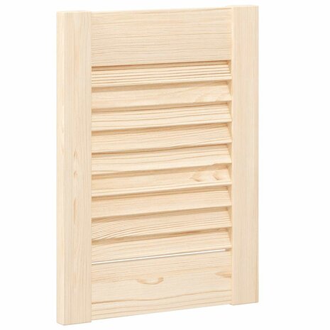 Kastdeur met lamellen 39,5x29,5 cm massief grenenhout 2