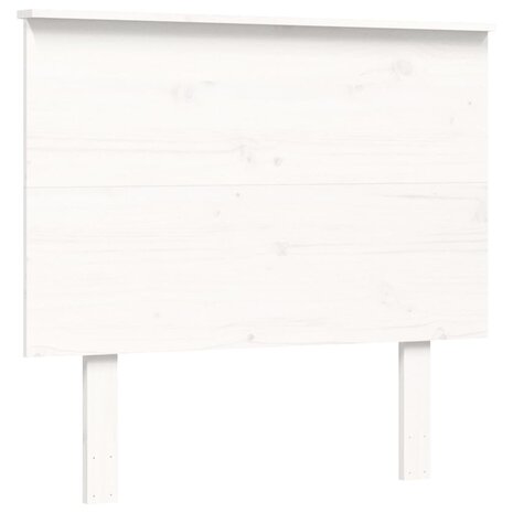 Seniorenbed met hoofdbord massief hout wit 90x200 cm 8