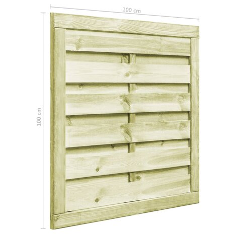 Poort 100x100 cm ge&iuml;mpregneerd grenenhout groen 6