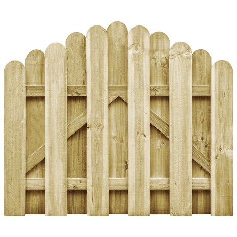 Poort 100x75 cm groen ge&iuml;mpregneerd grenenhout 1