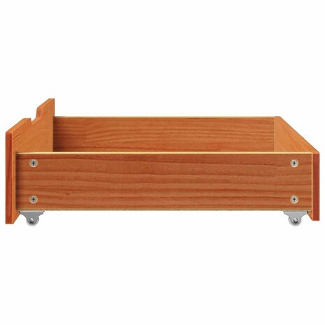 Bedlades 2 st 65x55x17 massief grenenhout wasbruin 5