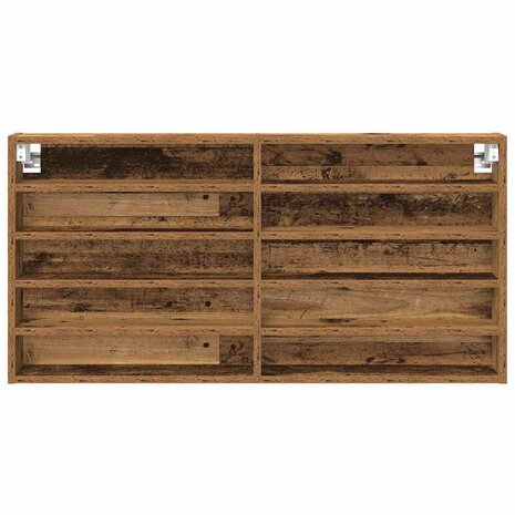 Vitrinekast met plank Oud Hout 100 x 8,5 x 50 cm Bewerkt hout 5