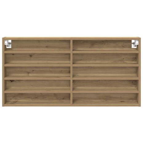 Vitrinekast Artisan Eiken 100 x 8,5 x 50 cm Bewerkt hout 5