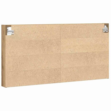 Vitrinekast Artisan Eiken 100 x 8,5 x 50 cm Bewerkt hout 7