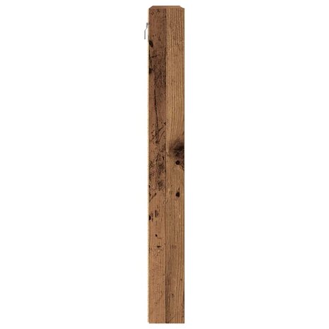 Vitrinekast met plank Oudhout 100 x 8,5 x 75 cm Bewerkt hout 7