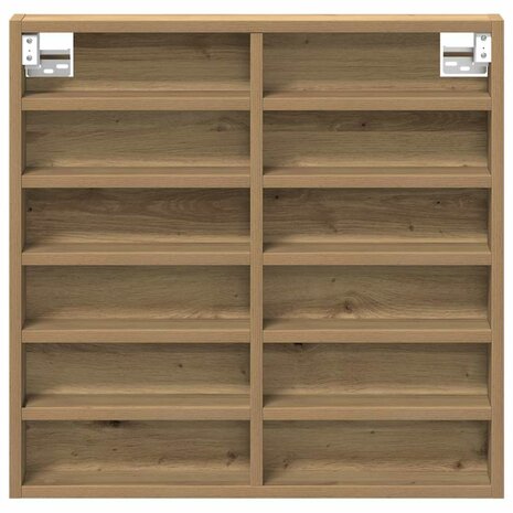 Vitrinekast Artisan Eiken 60 x 8,5 x 58 cm Bewerkt hout 5