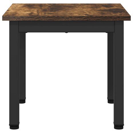 Salontafel Rook Eik 40 x 40 x 36 cm Bewerkt hout 6