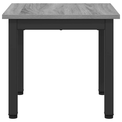 Salontafel Grijs Sonoma 40 x 40 x 36 cm Bewerkt hout 6