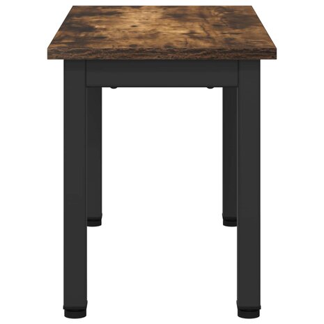 Salontafel Rook Eik 60 x 30 x 36 cm Bewerkt hout 6