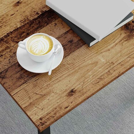 Salontafel Oudhout 60 x 30 x 36 cm Bewerkt hout 4