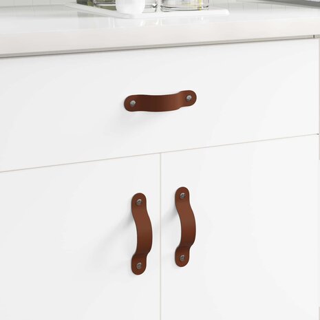 Kast Handvatten 2 pcs Bruin 96 mm PU 1