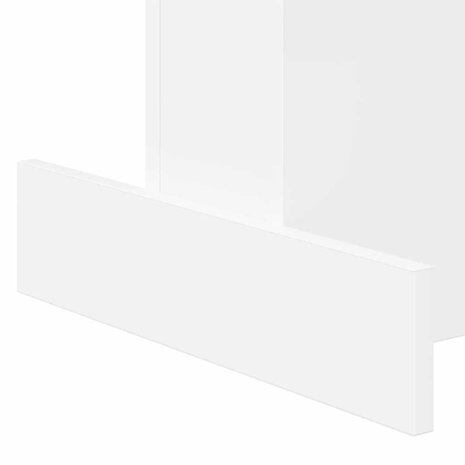 Bijzettafel Wit 44,5 x 45 x 55 cm Bewerkt hout 9