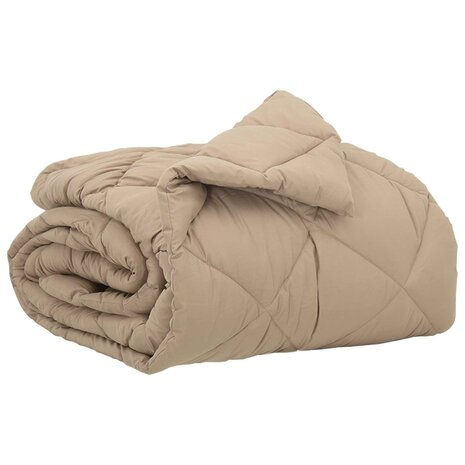 Vol jaar dekbed Taupe 220 x 135 cm Microfiber 2