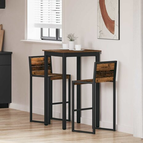 Eettafels Bewerkt hout 1