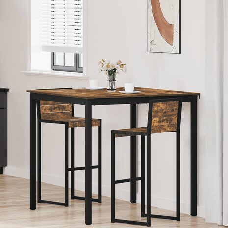 Eettafels Bewerkt hout 1