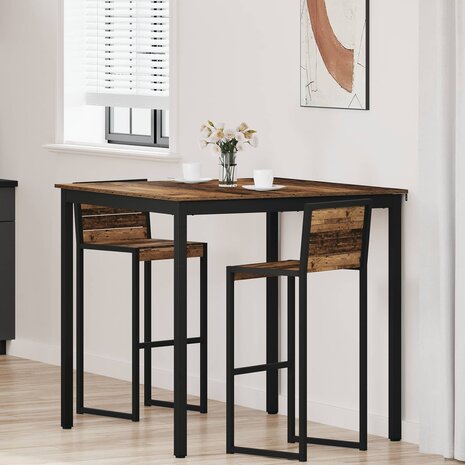 Eettafels Bewerkt hout 1