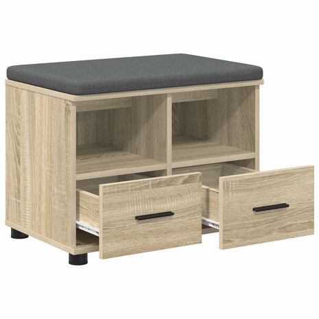 Halbank met kussen met lade Sonoma Eiken 60 x 38 x 46 cm 2