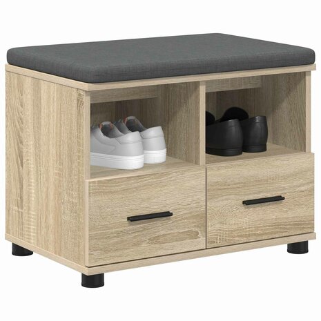 Halbank met kussen met lade Sonoma Eiken 60 x 38 x 46 cm 3