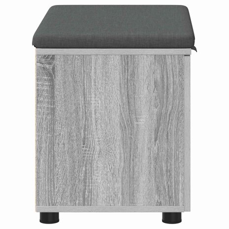 Halbank met kussen met opslag Grijs Sonoma 60 x 38 x 46 cm 7