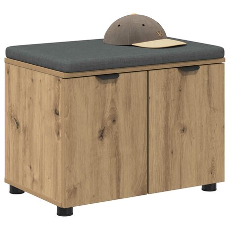 Halbank met kussen met opslag Artisan Eiken 60 x 38 x 46 cm 3