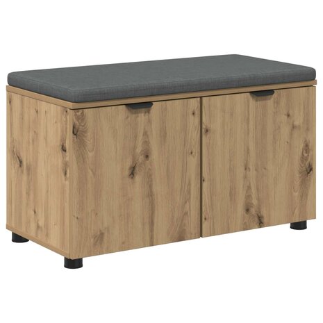 Halbank met kussen met opslag Artisan Eiken 80 x 38 x 46 cm 2