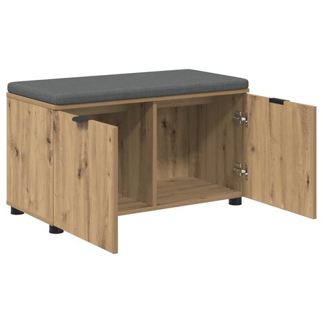 Halbank met kussen met opslag Artisan Eiken 80 x 38 x 46 cm 5