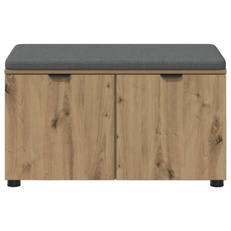 Halbank met kussen met opslag Artisan Eiken 80 x 38 x 46 cm 6