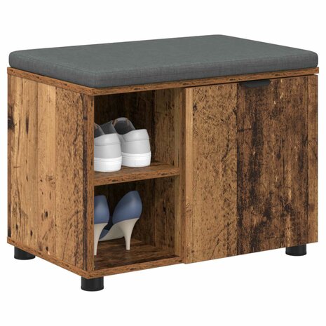 Halbank met kussen Effen Oudhout 60 x 38 x 46 cm 3