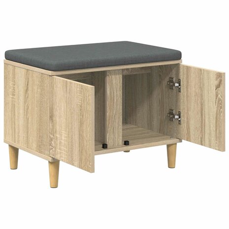 Halbank met kussen met opslag Sonoma Eiken 60 x 38 x 46 cm 5