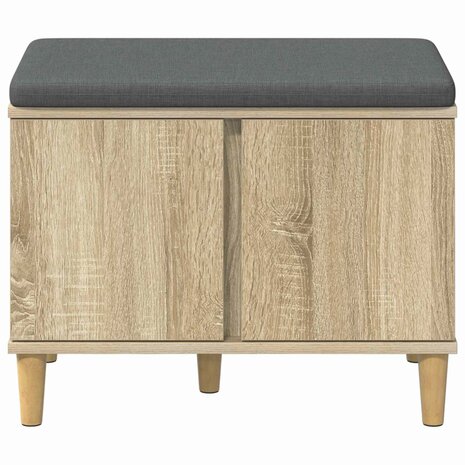 Halbank met kussen met opslag Sonoma Eiken 60 x 38 x 46 cm 6